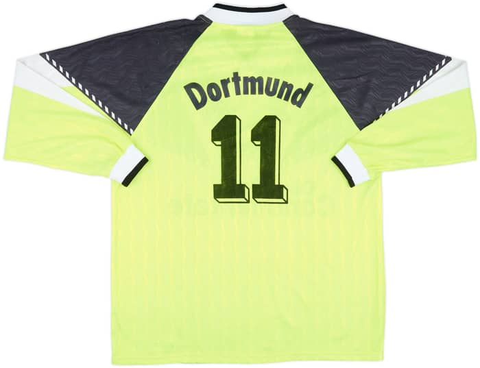 1990-91 Borussia Dortmund Home L/S Shirt #11 - 9/10 - (XL)