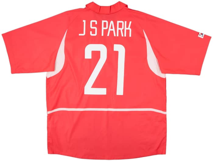 2002-03 South Korea Home Shirt J.S.Park #21 - 8/10 - (XL)