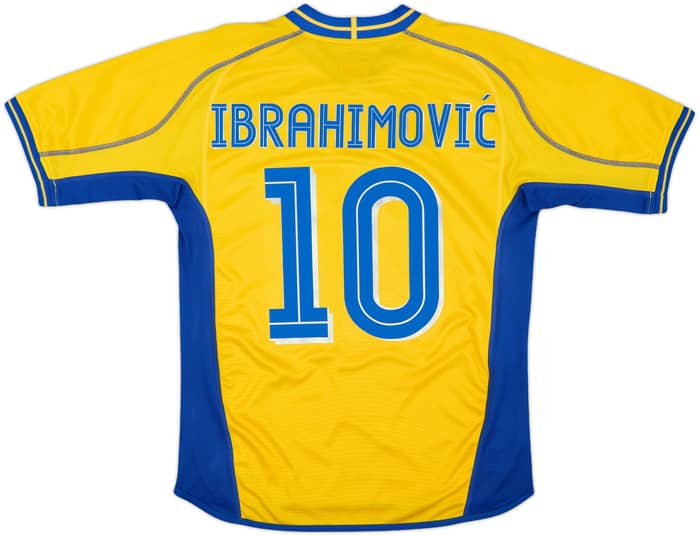 2003-04 Sweden Home Shirt Ibrahimovic #10 - 7/10 - (M)