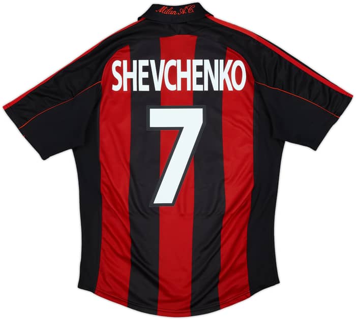 2000-02 AC Milan Home Shirt Shevchenko #7 - 5/10 - (M)