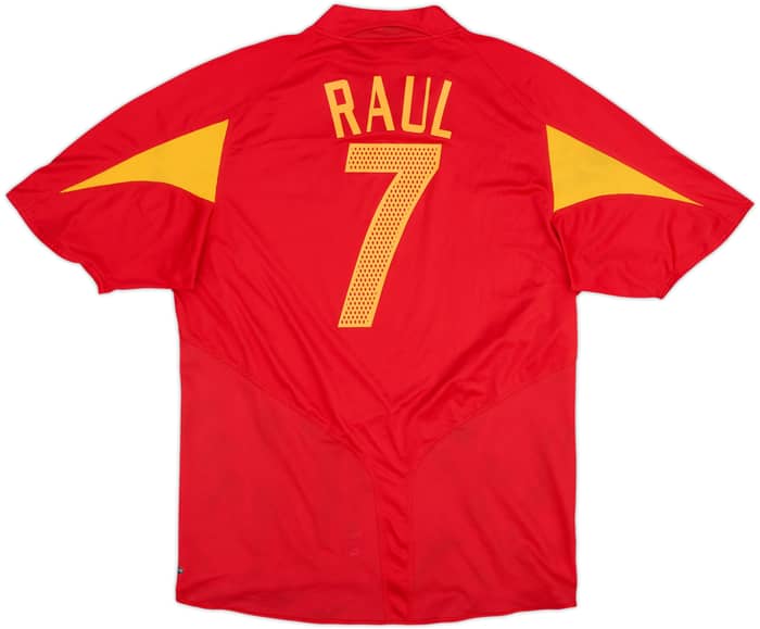 2004-06 Spain Home Shirt Raul #7 - 10/10 - (XL)