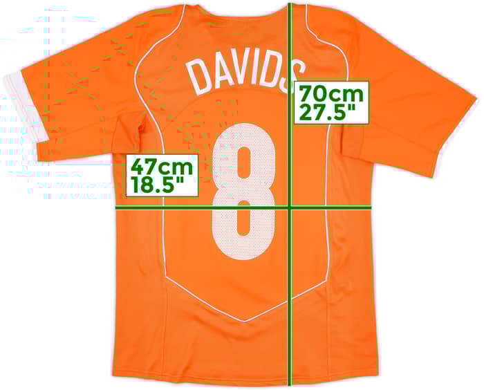 2004-06 Netherlands Home Shirt Davids #8 - 6/10 - (S)