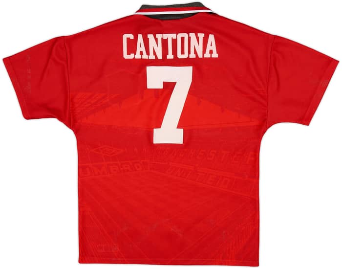 1994-96 Manchester United Home Shirt Cantona #7 - 5/10 - (Y)