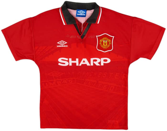 1994-96 Manchester United Home Shirt Cantona #7 - 5/10 - (Y)