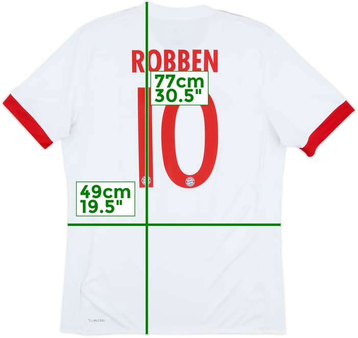 2017-18 Bayern Munich European Third Shirt Robben #10 - 8/10 - (M)