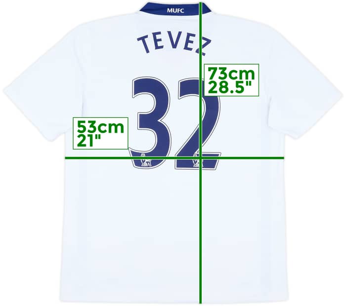 2008-10 Manchester United Away Shirt Tevez #32 - 7/10 - (M)