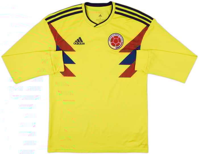 2018-19 Colombia Home L/S Shirt - 6/10 - (S)