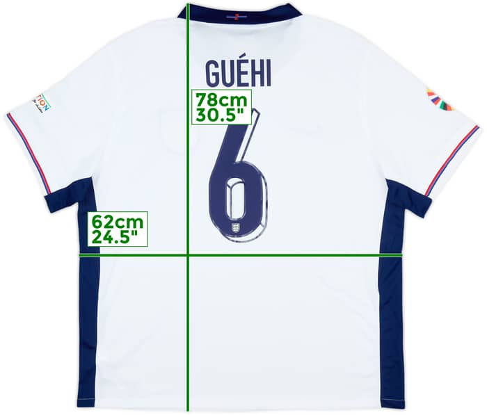 2024-25 England Home Shirt Guehi #6 - 9/10 - (XXL)