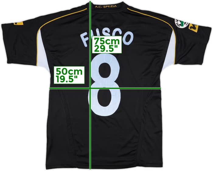 2006-07 Spezia Match Issue Away Shirt Fusco #8