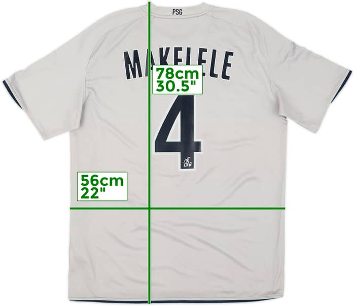 2008-09 Paris Saint-Germain Away Shirt Makelele #4 - 9/10 - (L)