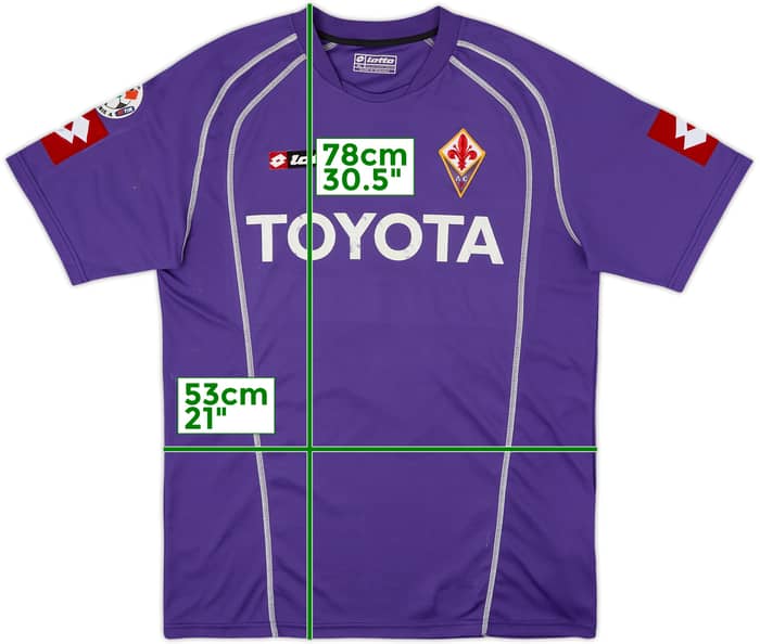 2005-07 Fiorentina Home Shirt Jovetic #8 - 4/10 - (XL)