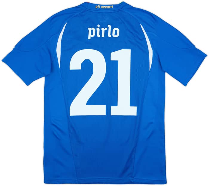2010-12 Italy Basic Home Shirt Pirlo #21 - 10/10 - (S)