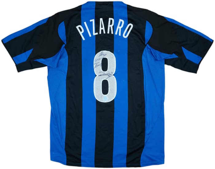 2004-05 Inter Milan Player Issue Signed Home Shirt Pizarro #8 - 6/10 - (XL)