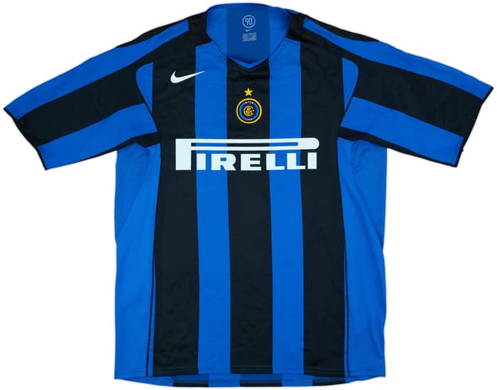 2004-05 Inter Milan Player Issue Signed Home Shirt Pizarro #8 - 6/10 - (XL)