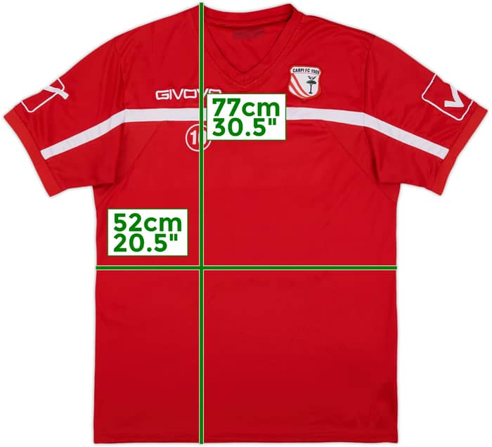 2015-16 Carpi Givova Player Issue Training Shirt #10 - 8/10 - (L)