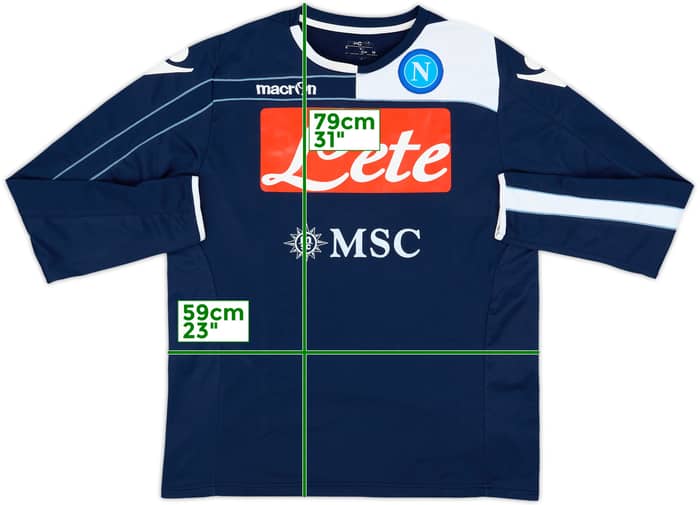 2012-13 Napoli Macron Sweat Top - 7/10 - (L)