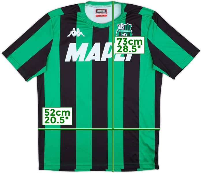 2017-18 Sassuolo Kappa Training Shirt #20 - 8/10 - (L)