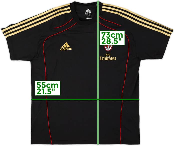 2010-11 AC Milan adidas Leisure Tee - 9/10 - (XL)