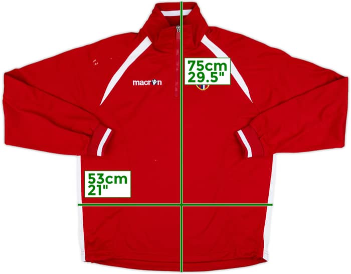 2009-10 Bologna Macron 1/4 Zip Drill Top - 5/10 - (S)