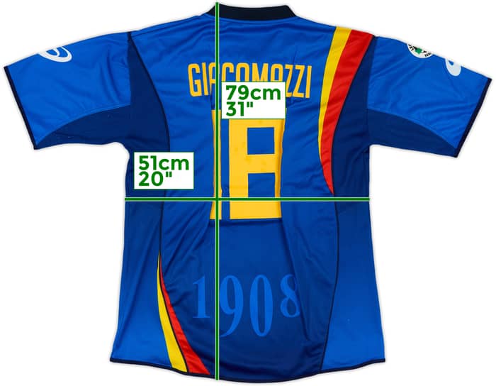 2005-06 Lecce Third Shirt Giacomazzi #18 - 8/10 - (XL)