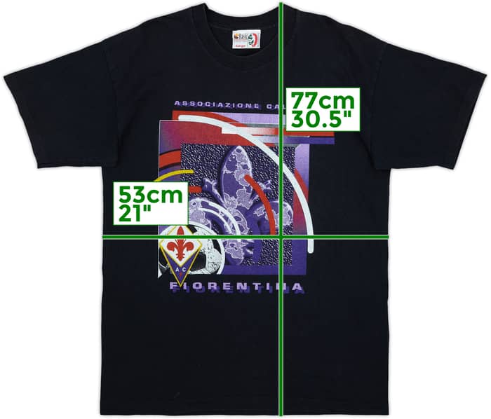 1994-95 Fiorentina Graphic Tee - 8/10 - (L)