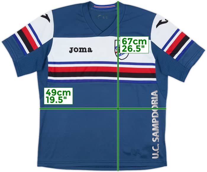 2015-16 Sampdoria Joma Training Shirt - 7/10 - (M)