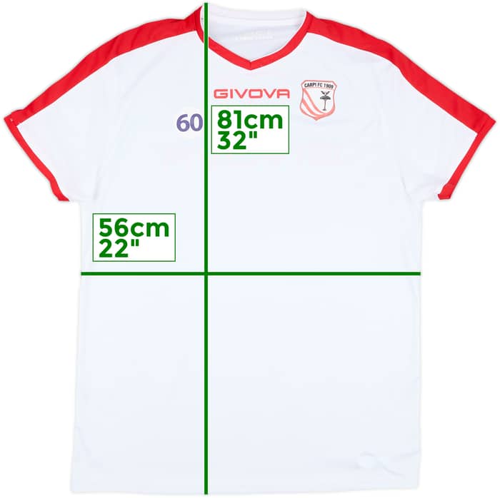 2015-16 Carpi Givova Player Issue Training Shirt #60 - 8/10 - (L)