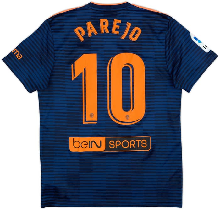 2018-19 Valencia Away Shirt Parejo #10 - 8/10 - (M)