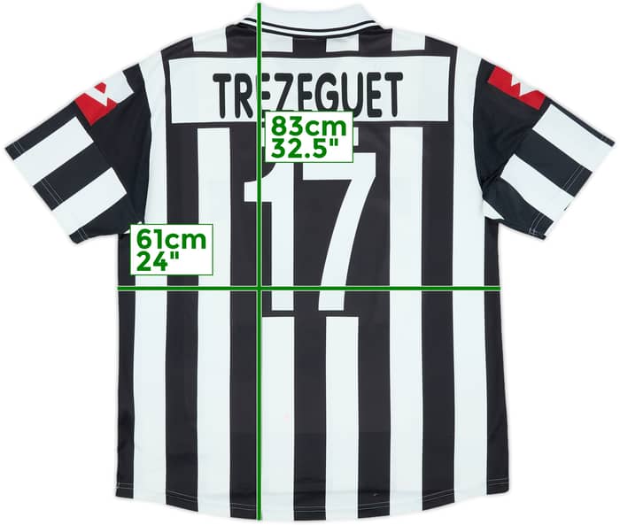2001-02 Juventus Home Shirt Trezeguet #17 - 5/10 - (XL)