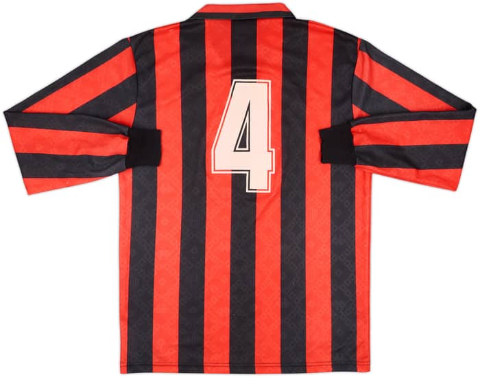 1989-90 AC Milan Match Issue Home L/S Shirt #4