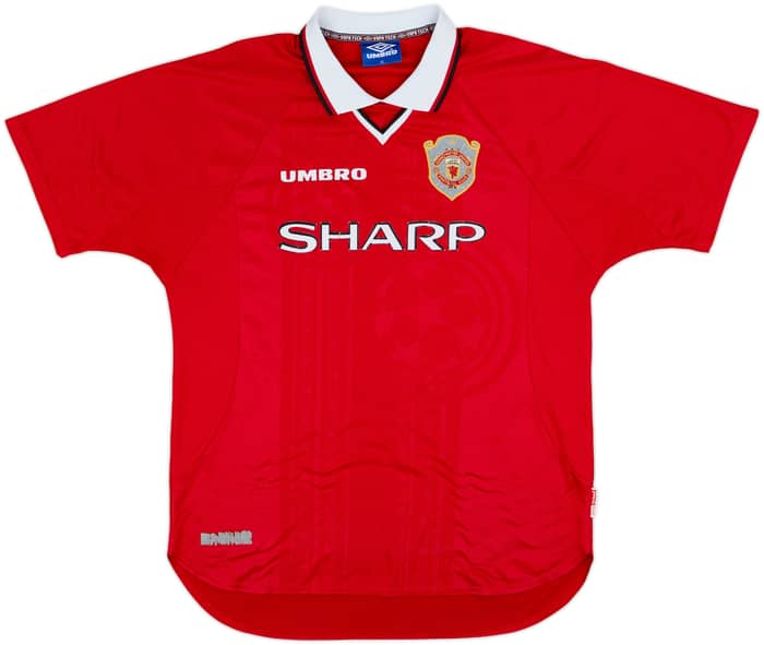 1997-00 Manchester United CL Shirt Beckham #7 - 8/10 - (XL)