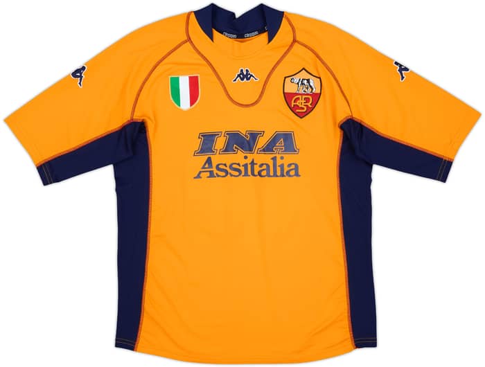 2001-02 Roma Fourth Shirt Totti #10 - 7/10 - (XL)