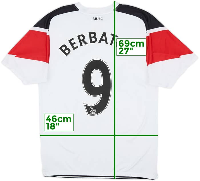 2010-12 Manchester United Away Shirt Berbatov #9 - 7/10 - (S)