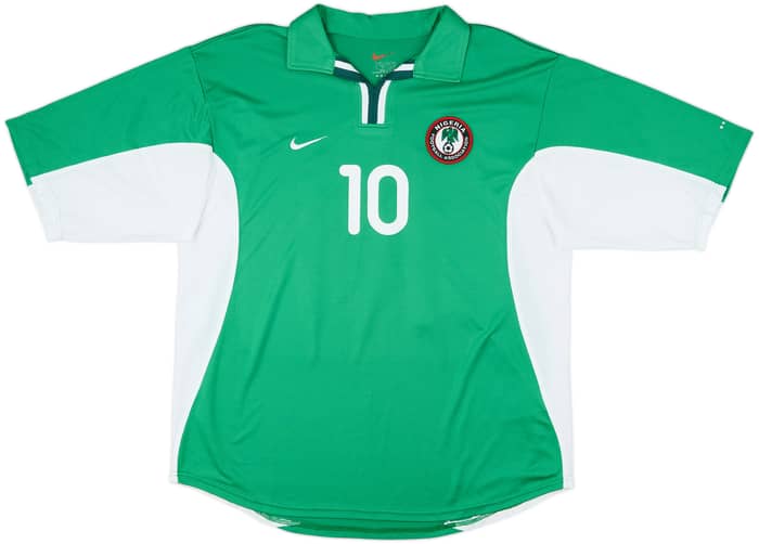2000-01 Nigeria Home Shirt Okocha #10 - 8/10 - (L)