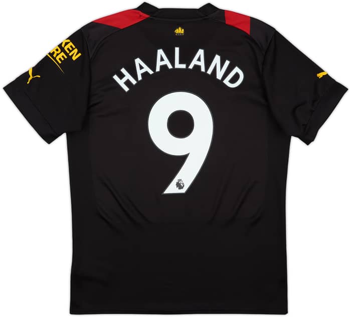 2022-23 Manchester City Away Shirt Haaland #9 - 6/10 - (M)