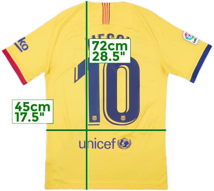 2019-20 Barcelona Away Shirt Messi #10 - 6/10 - (S)