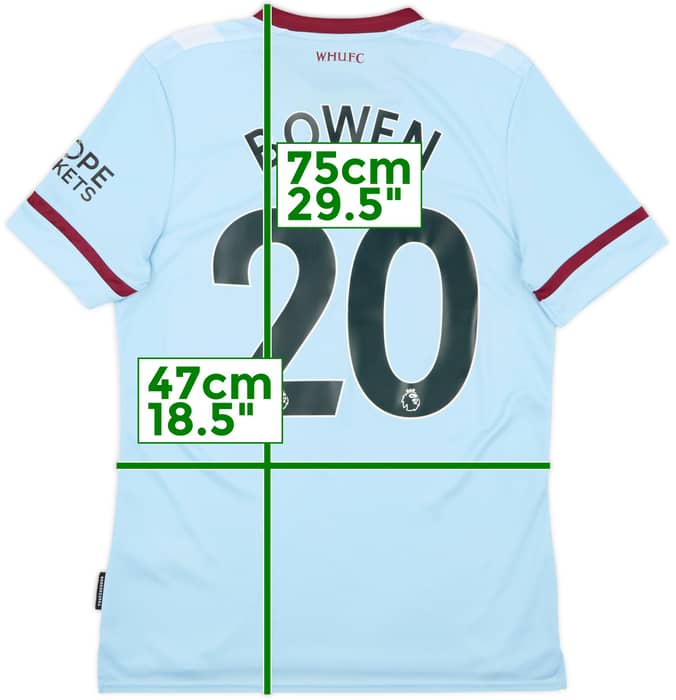 2021-22 West Ham Away Shirt Bowen #20 - 10/10 - (M)