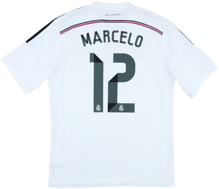 2014-15 Real Madrid Home Shirt Marcelo #12 - 7/10 - (XL)