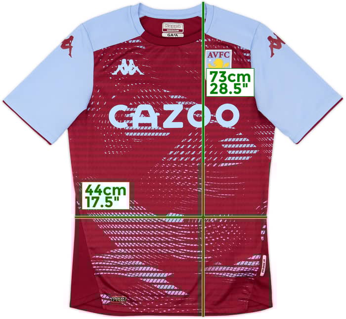 2021-22 Aston Villa Kappa Training Shirt - 8/10 - (M)