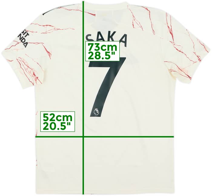 2020-21 Arsenal Away Shirt Saka #7 - 8/10 - (L)