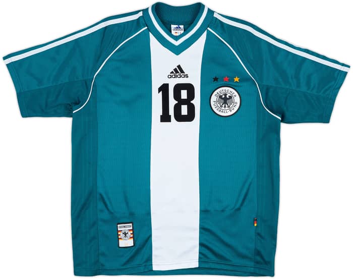 1998-00 Germany Away Shirt Klinsmann #18 - 9/10 - (XL.Boys)