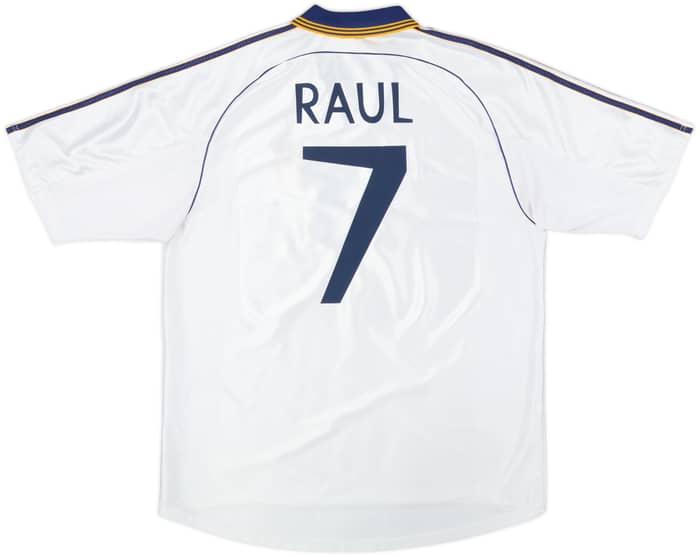 1998-00 Real Madrid Home Shirt Raul #7 - 8/10 - (XL)