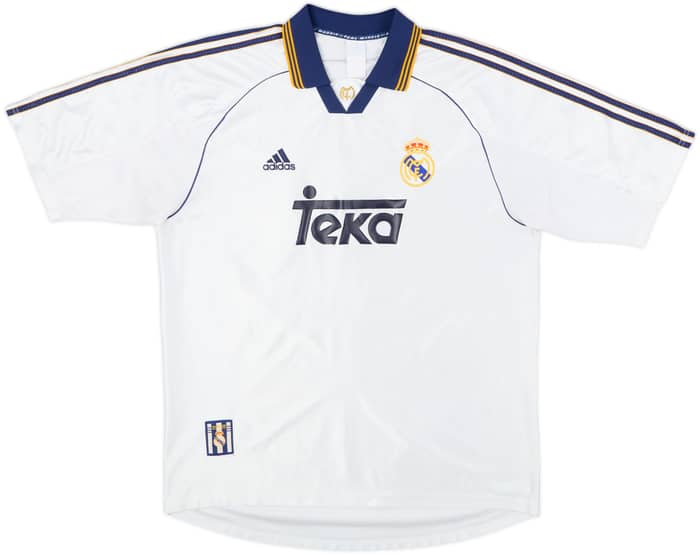 1998-00 Real Madrid Home Shirt Raul #7 - 8/10 - (XL)