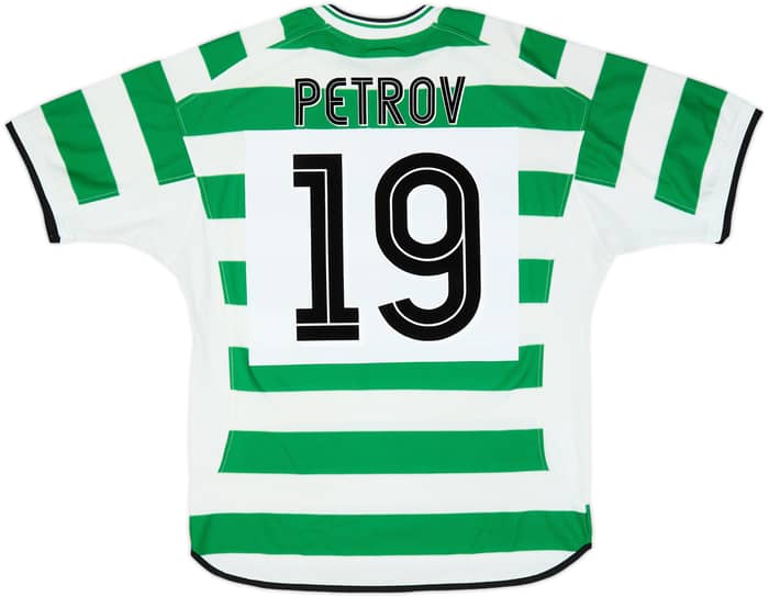 2001-03 Celtic Home Shirt Petrov #19 - 9/10 - (L)