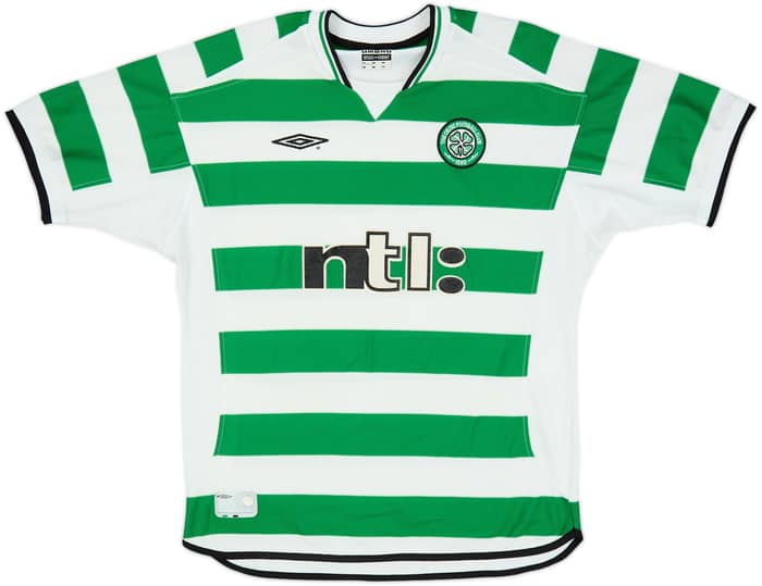 2001-03 Celtic Home Shirt Petrov #19 - 9/10 - (L)