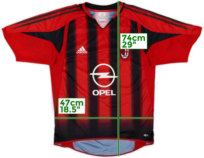 2004-05 AC Milan Home Shirt - 8/10 - (S)
