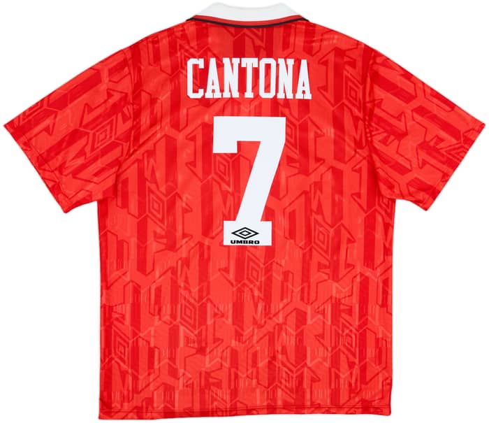 1992-94 Manchester United Home Shirt Cantona #7 - 8/10 - (XL)