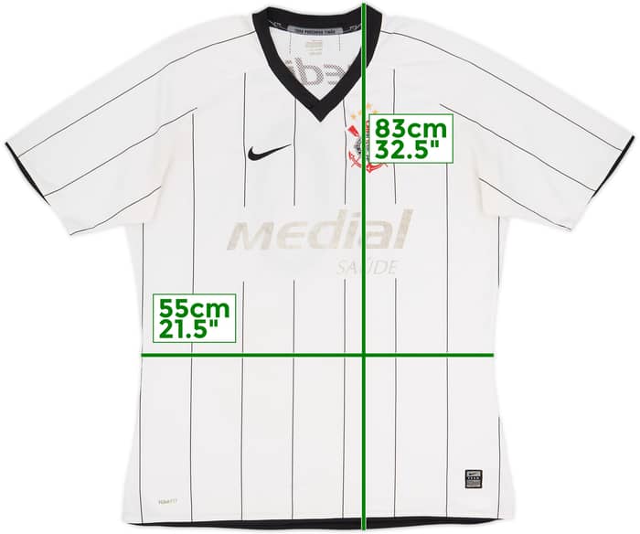 Camiseta de local del Corinthians 2008 #10 - 5/10 - (XXL)