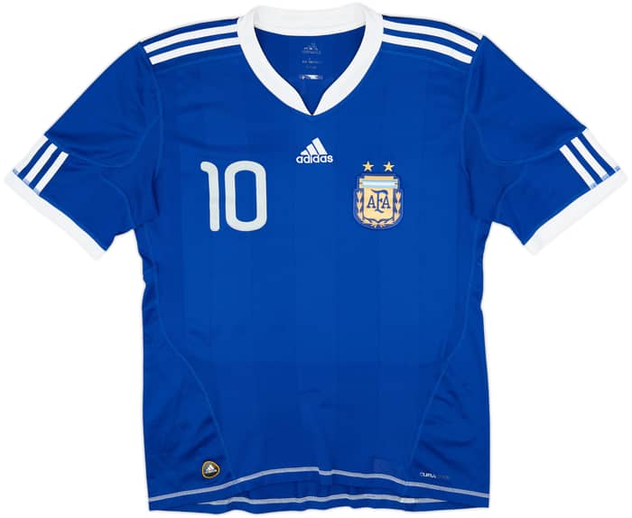 2010-11 Argentina Away Shirt Messi #10 - 8/10 - (M)
