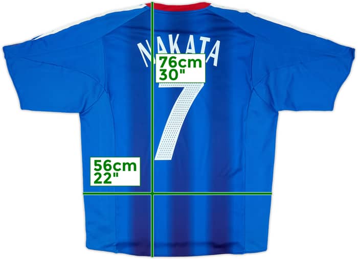 2004-06 Japan Home Shirt Nakata #7 - 5/10 - (L)